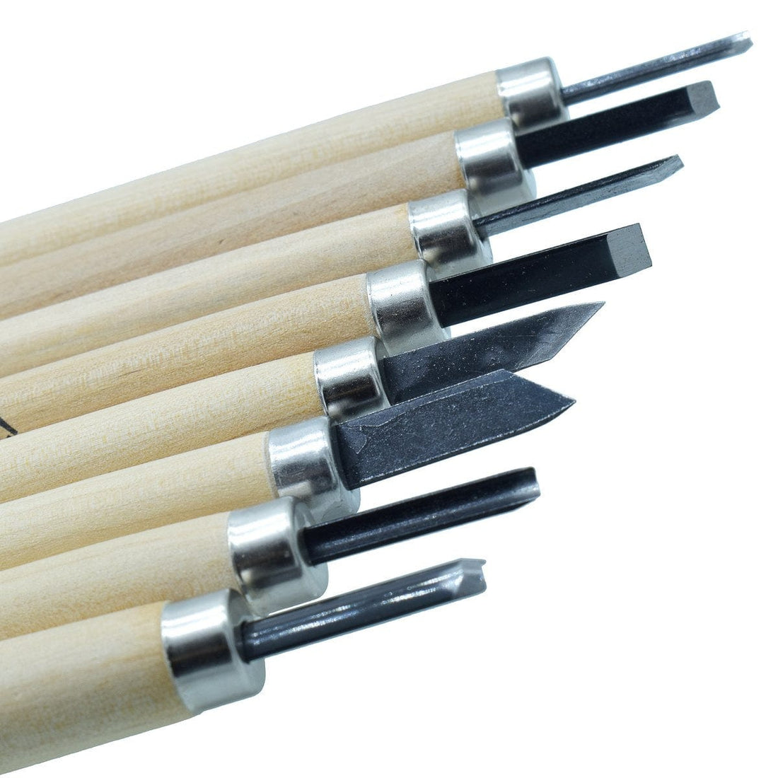 jags-mumbai Wooden & Plastic Box Knife Carving Set Wooden 8pcs Box Set KSJ-8 - The Perfect Set for the Art of Carving