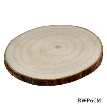 Round Wood Plate 5CM TO 6CM RWP6CM