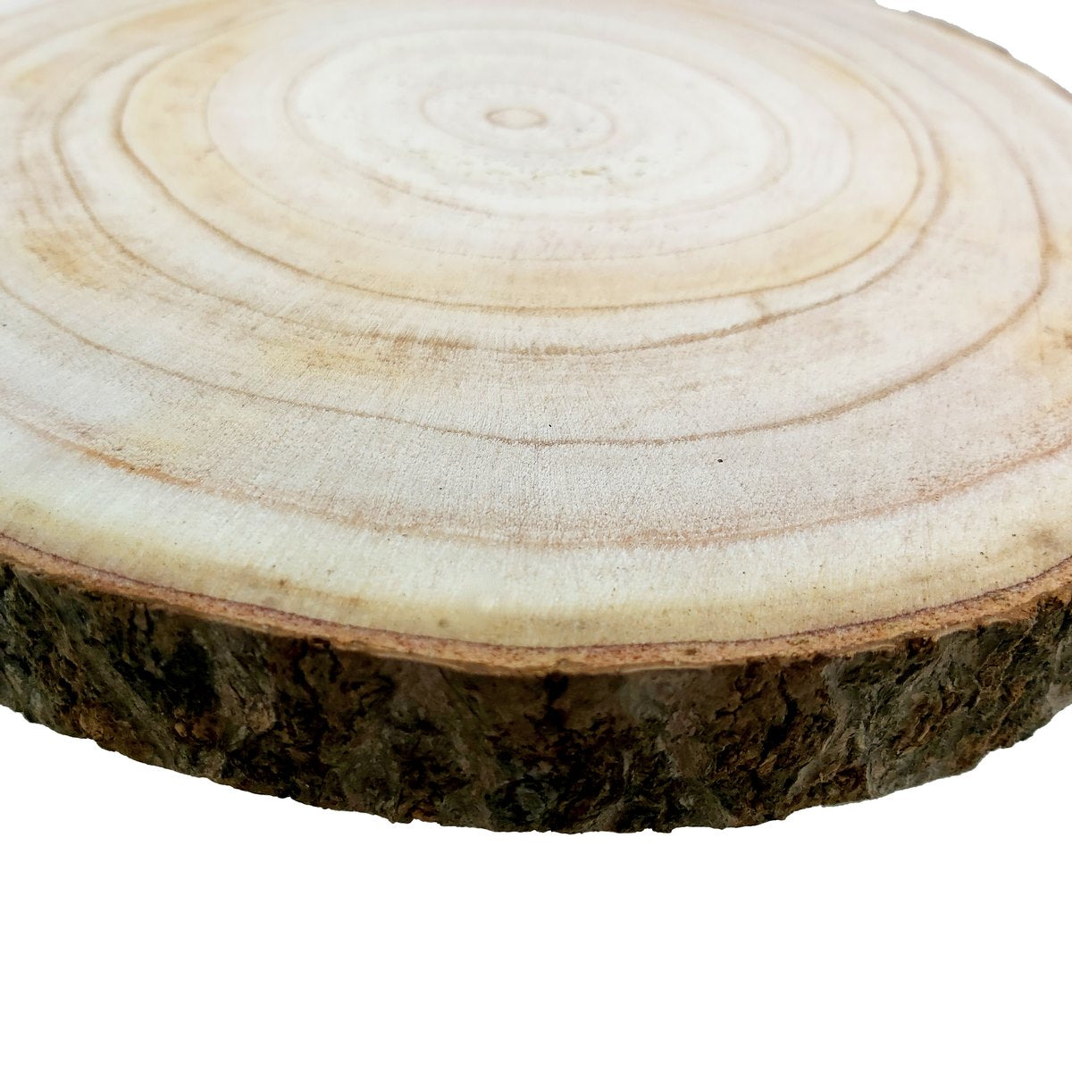 jags-mumbai Wooden Slice and Cut Out Round Wood Plate Light Weight 24CM TO 27CM 2.5CM RWPLW27CM