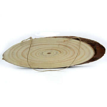 Oval Wood Plate 10X25 CM