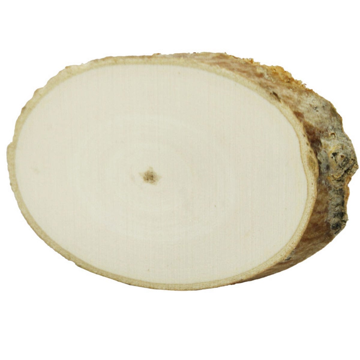 jags-mumbai Wooden Slice Oval Wood Plate 10X25 CM