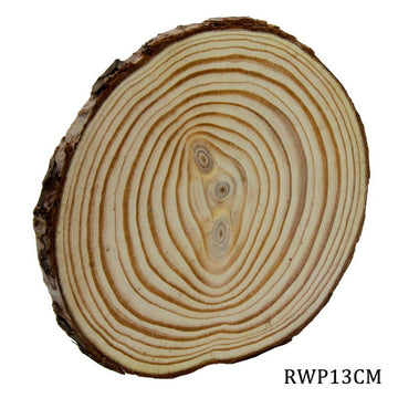 jags-mumbai Wooden Slice Round Wooden Plate 12 to 14 centimeters (Kashmiri Wood)