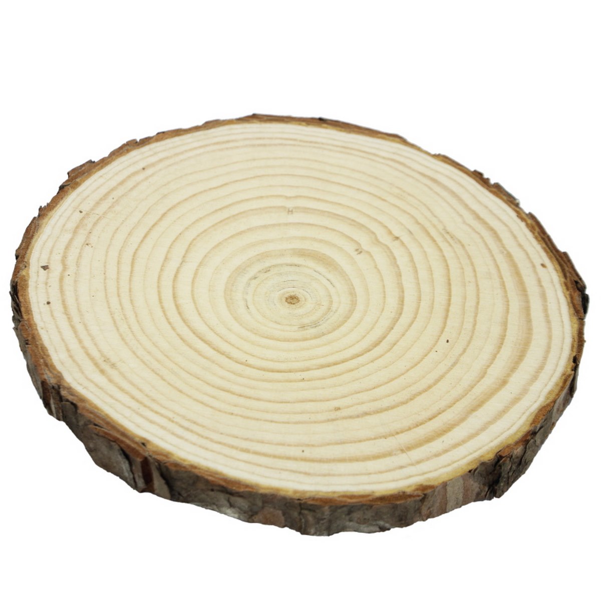 jags-mumbai Wooden Slice Round Wooden Plate 12 to 14 centimeters (Kashmiri Wood)