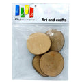 jags-mumbai Wooden Slice Wooden plate for painting and DIY -2 cms ( pack of 4 )