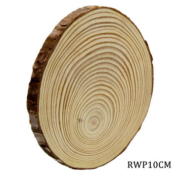Wooden Plate, wooden slice (Durable) 10-13 Cm
