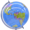 jags-mumbai World Globe World Globe Educational Blue Silver Base 10 Inch