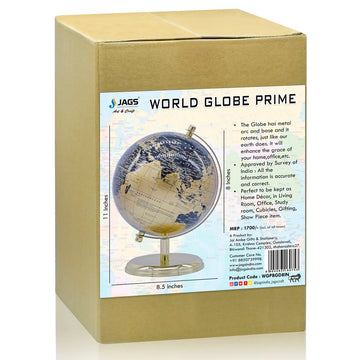 World Globe Prime 8 Inch Black Gold WGPBGD8IN