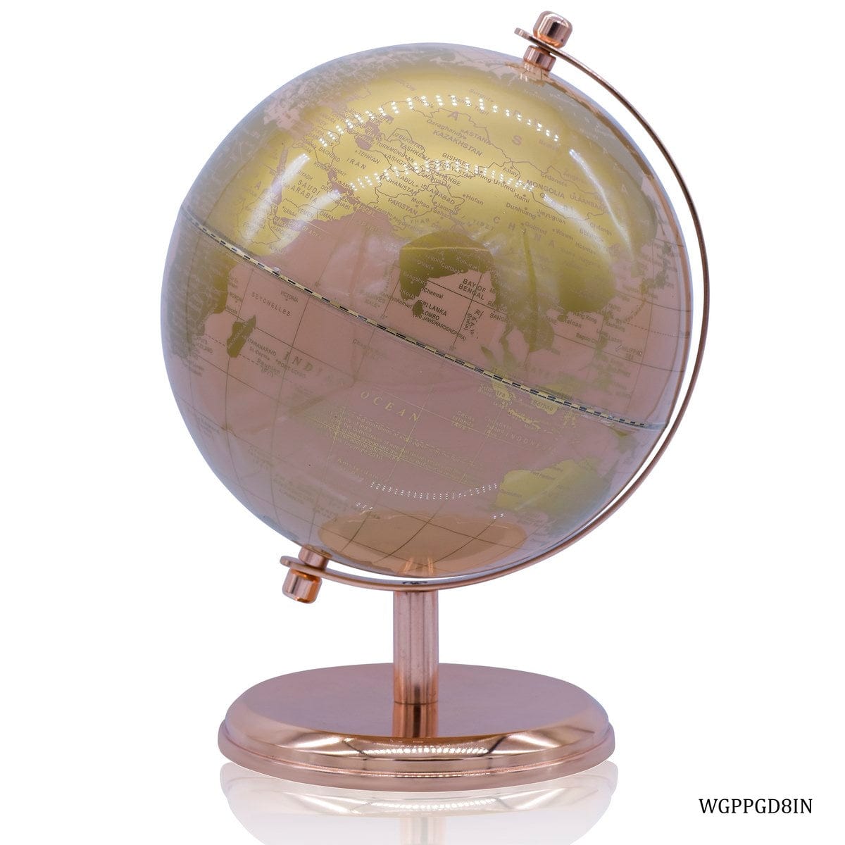 jags-mumbai World Globe World Globe Prime 8 Inch Peach Gold WGPPGD8IN