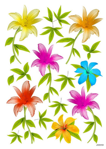 Botanic Blooms: Resin Flower Printed Sheet A4
