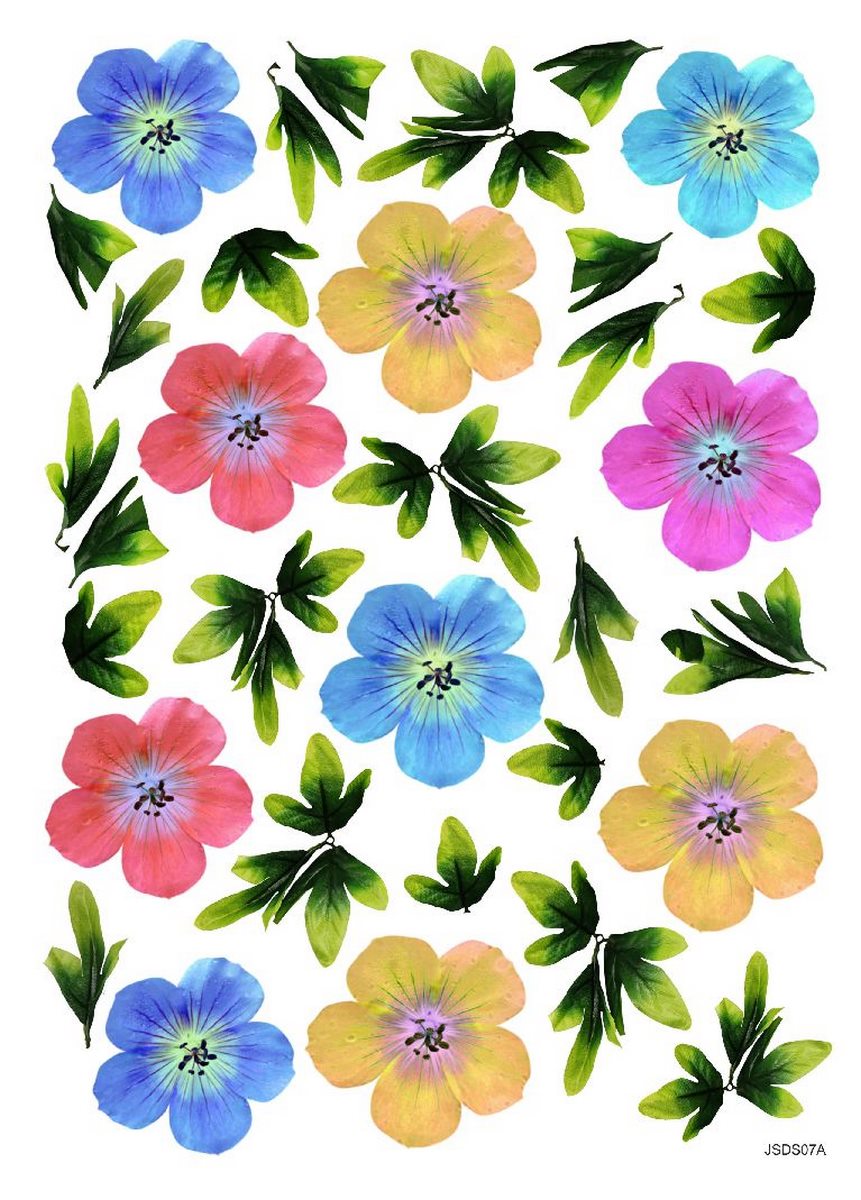jags-mumbai Wrapping Paper& Material Floral Symphony: Resin Flower Printed Sheet A4