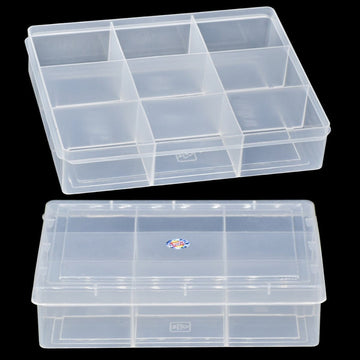 Transparent Plain Lockable Plastic Small Box organiser 18x 14 cm