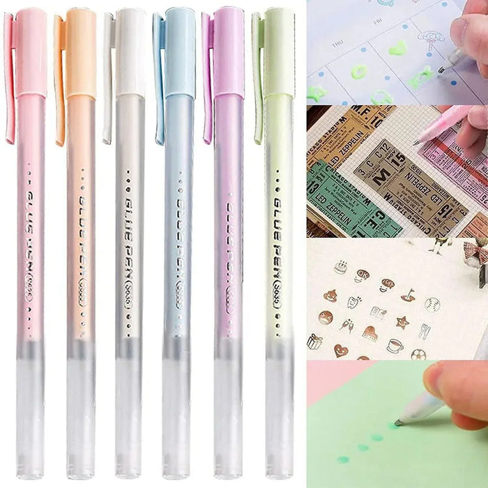 Glue Pen – Transparent, Quick-Dry Adhesive for DIY, Crafts & Journaling | Contains 1 Glue Pen