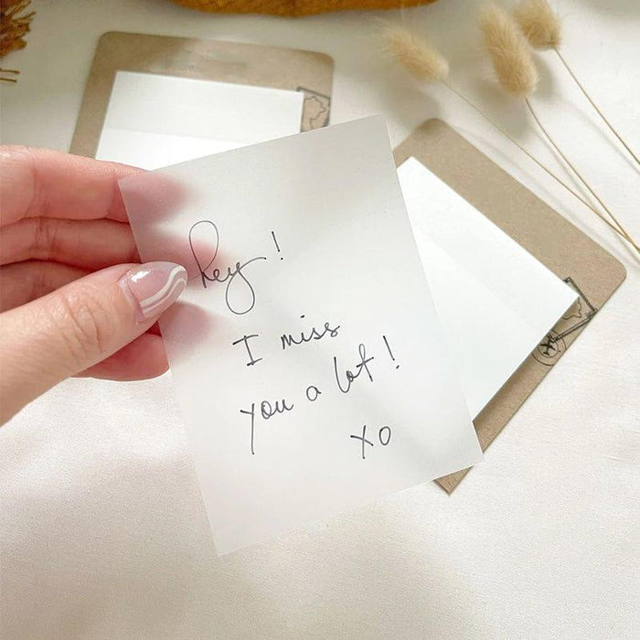 FREEBIE Transparent sticky notes 2x3 inches (Pack of 40-50 sheets)
