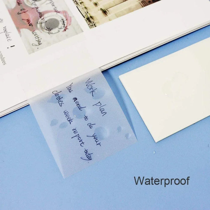 (Buy 1 Get 1 FREE) transparent sticky notes 3x5 inches (Pack of 50-80 sheets)