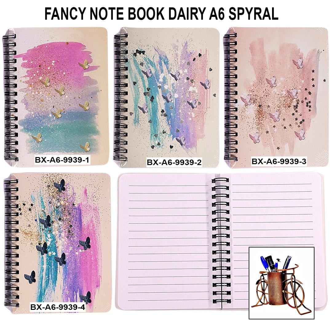 Ravrai Craft - Mumbai Branch NOTE BOOK DAIRY A6 SPIRAL fancy note book dairy A6