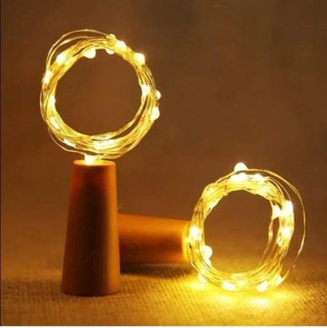 Kailash Electronics Decoration Supplies Cork Light battery powered- Pack of 1x 3 meters (Free batteries included) (fairy light) also known as bottle light