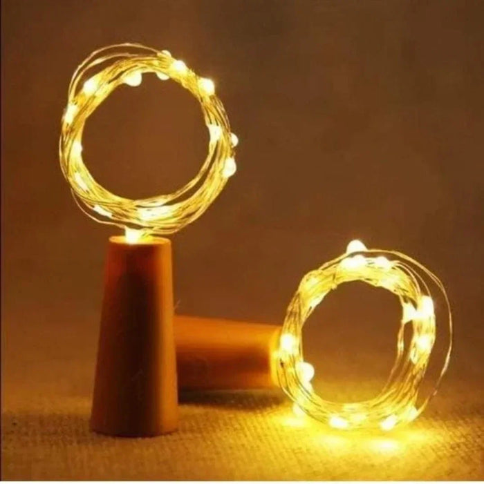 Cork Light battery powered- Contain 1 Unitx 2 meters (Free batteries included) (fairy light) also known as bottle light