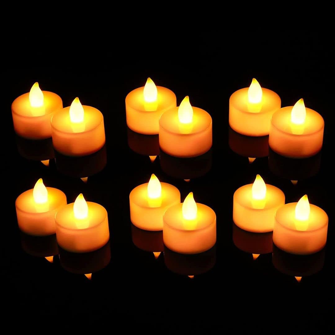 Kailash Electronics Decoration Time! Tealight (Pack of 5) with free Batteries