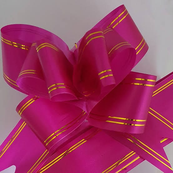 Kashvi Traders (MUMBAI) DARK PINK Create Beautiful Gift Flowers with our Ribbon Pack of 10 - 19cm x 1cm