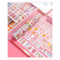 Kashvi Traders (MUMBAI) Journaling Supplies Kawaii decorative paper tape | Pack of 10 Tape roles |