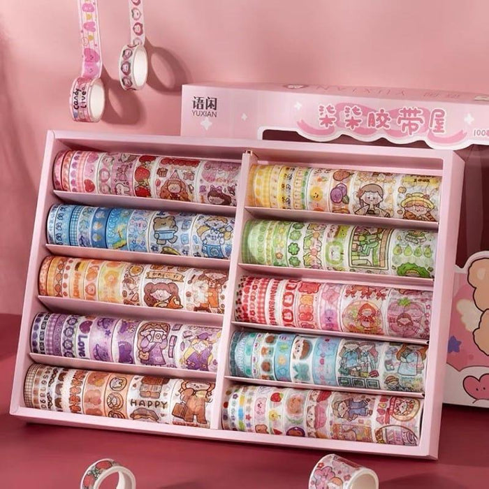 Kawaii decorative paper tape | contain 10 unit Tape roles |