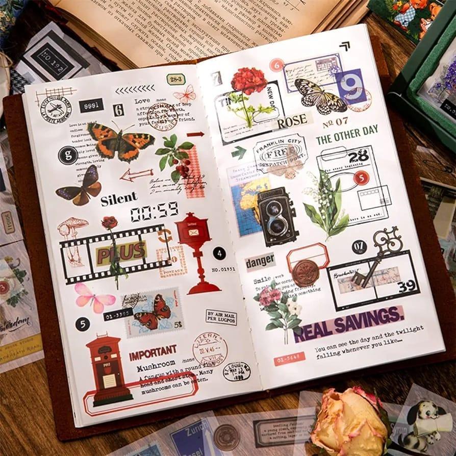 Aesthetic Bullet Journal vintage Elements Digital Set