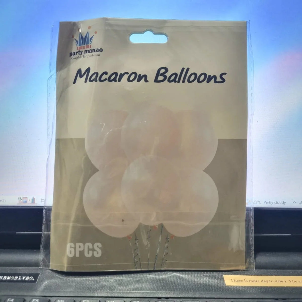 6 Piece Macron Pastel balloon set for celebration I Premium Quality