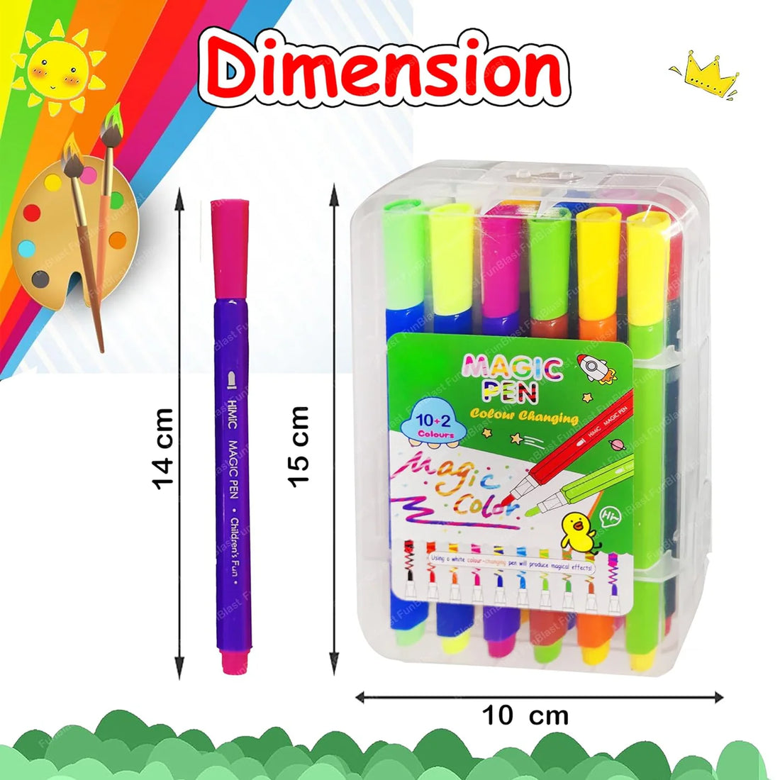 (Buy 1 Get 1 Free) Magic Color Changing Pen l Pack of 12 pens set