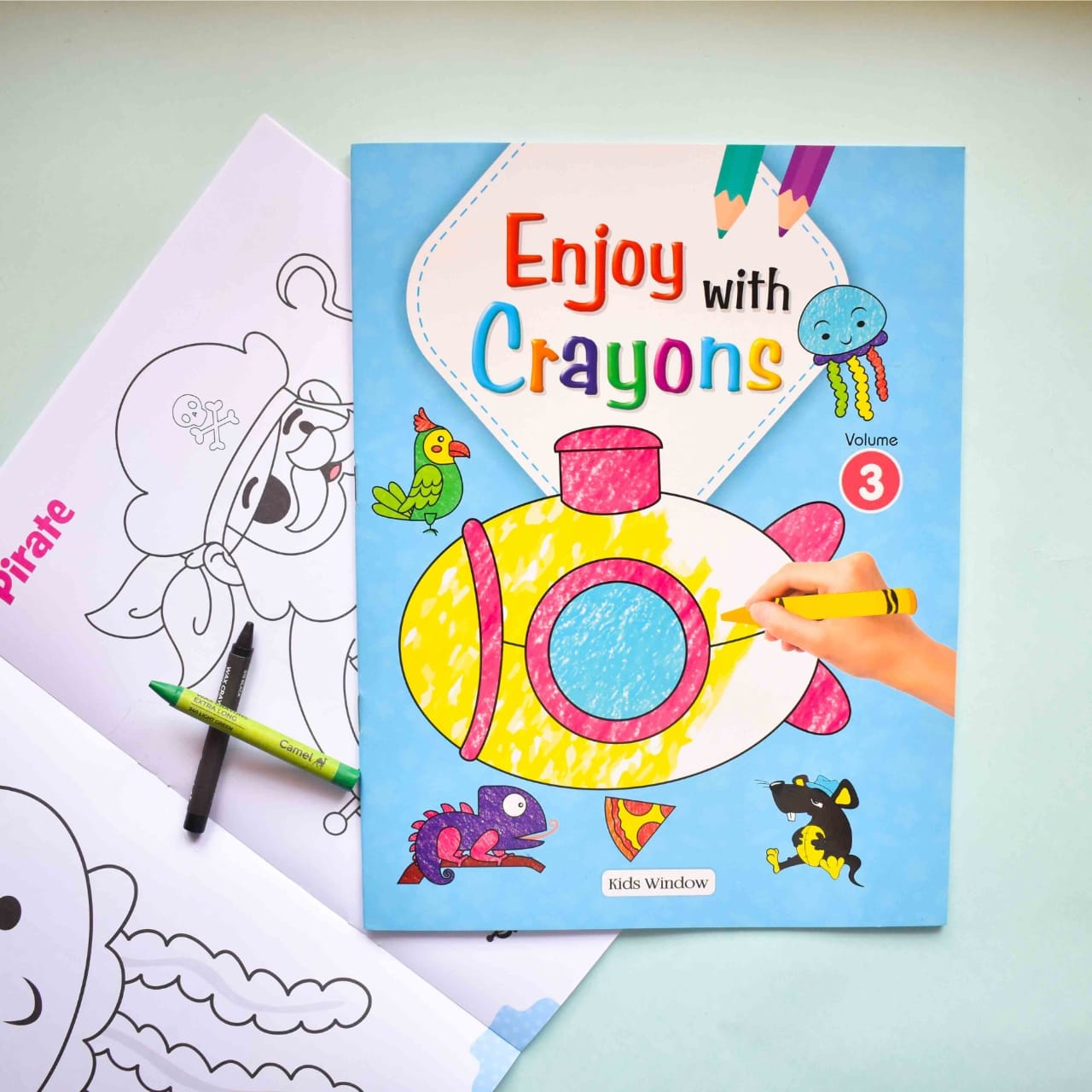 mahaveer book publication fort Educational Books & Notebooks Enjoy Creative Coloring Fun with Crayon's Easy Full-Page Picture Coloring Book