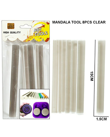 Mandala Tool 8Pcs Clear Raw4071 | INKARTO