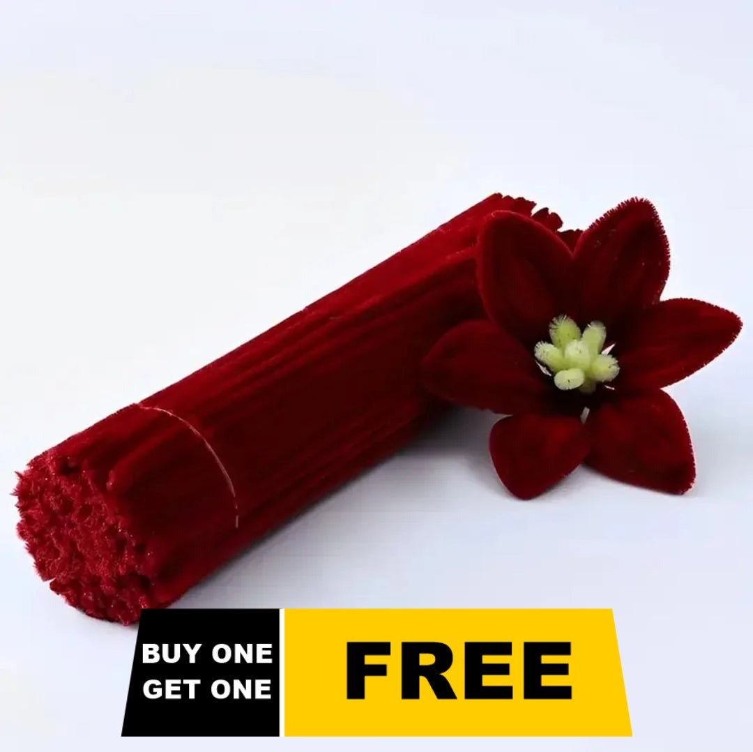 Buy 1 Get 1 Free Maroon Pipe Cleaner 200 pcs