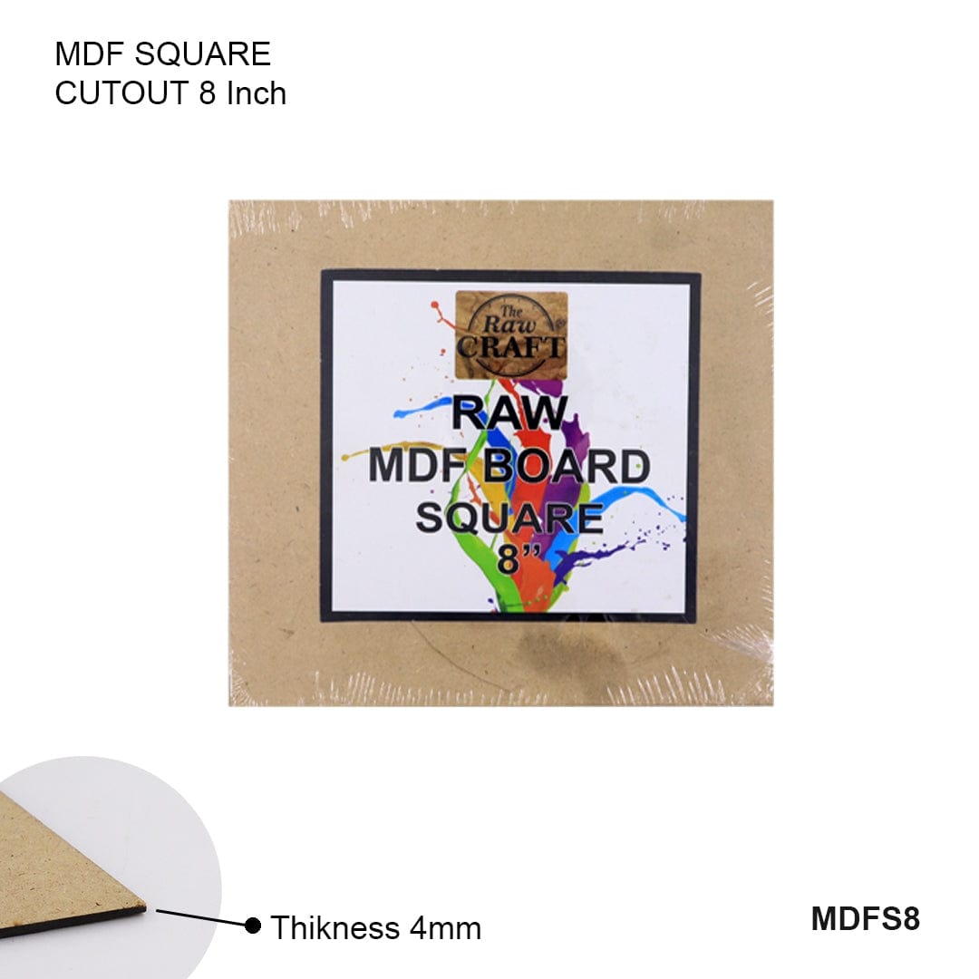 Ravrai Craft - Mumbai Branch MDF & wooden Crafts MDF Board | Square | 8 inch