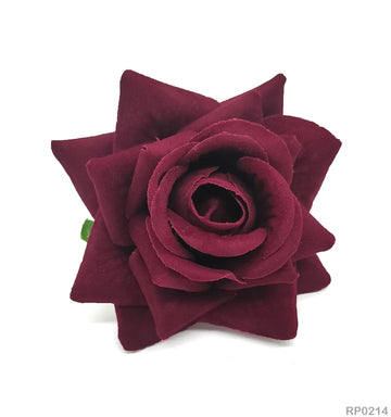 Rp0214 Rose Cloth Flower 50Pc Maroon