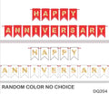 MG Traders 1 Balloon & Party Products Dq204 Happy Anniversary Banner