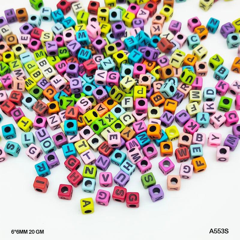 MG Traders 1 Beads Bracelet Beads Plastic 20Gm 6Mm (A553S)