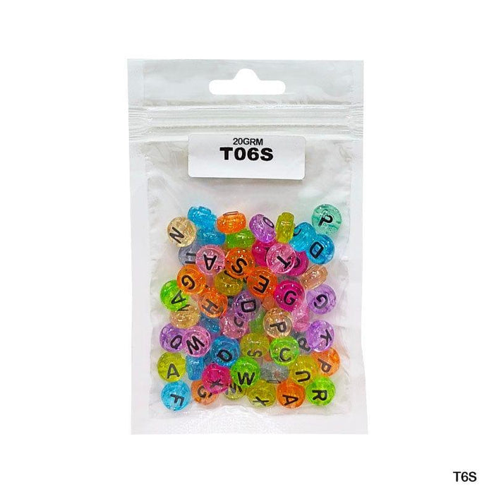 Bracelet Beads Plastic 20Gm (T6S)