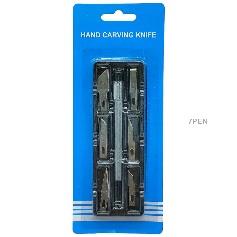 MG Traders 1 Cutter Knife 7Pc Hobby Knife Set (7Pen)