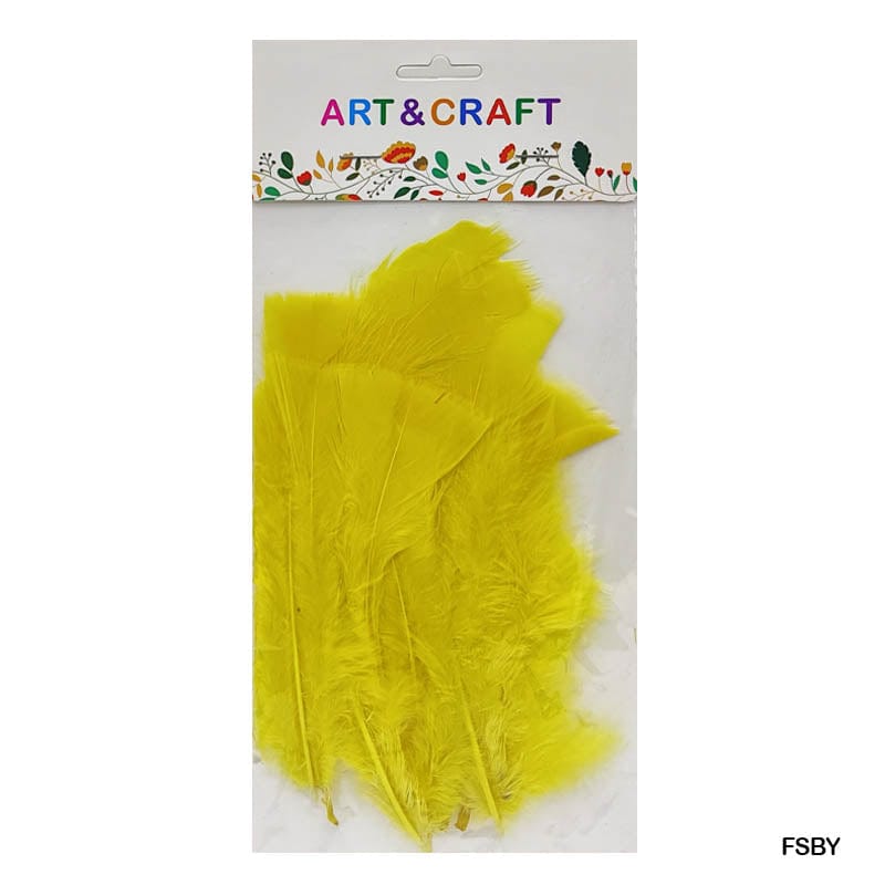 MG Traders Feather Feather Soft Big Yellow (Fsby) (10Pcs)