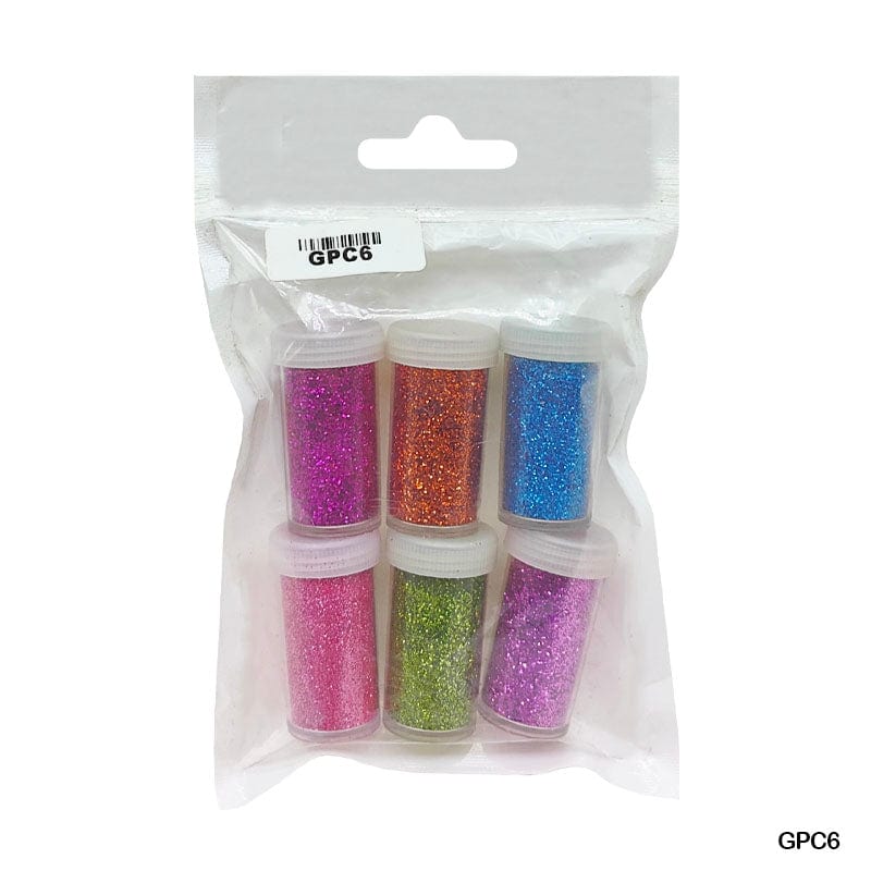 MG Traders Glitter Powder Glitter Powder 6 Color (Gpc6)