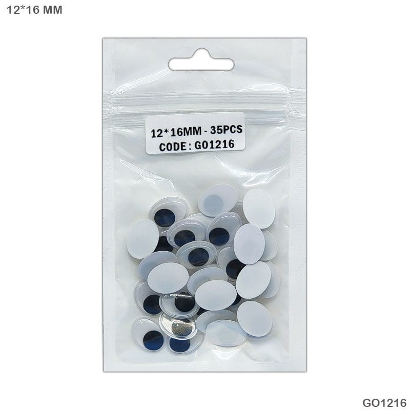 MG Traders Googly Eye Googly Eye Sp Oval 12X16 (35 Pc) (Go1216)