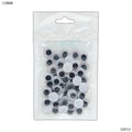 MG Traders 1 Googly Eye Googly Eye Sp Round 12Mm (60 Pcs) (Gr12)