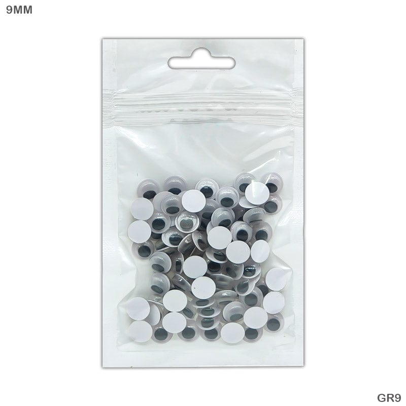 MG Traders Googly Eye Googly Eye Sp Round 8Mm (115 Pcs) (Gr8)