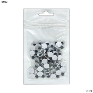 Googly Eye Sp Round 9Mm (100 Pcs) (Gr9)