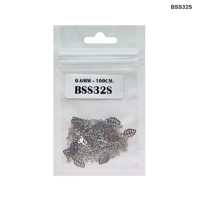 MG Traders Chains & Hooks Bss32S Chain 0.6Mm Silver 100Cm