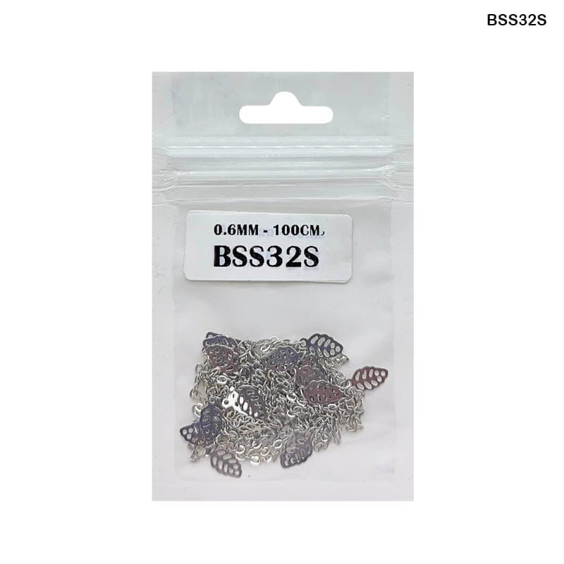 MG Traders 1 Jewellery Bss32S Chain 0.6Mm Silver 100Cm