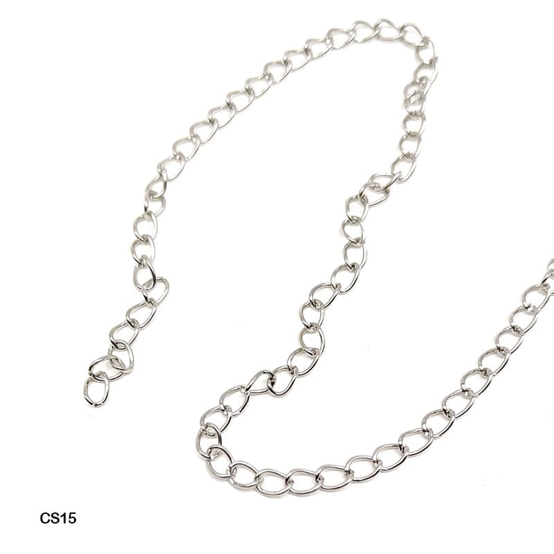 MG Traders 1 Jewellery Chain 1.5Mtr Silver 0.8Mm (Cs15)