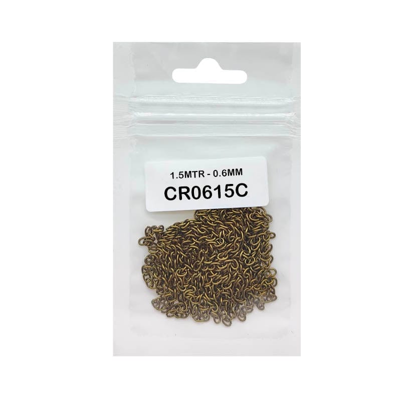 MG Traders Chains & Hooks Cr0615C Chain R 1.5Mtr Copper 0.6Mm