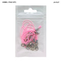 MG Traders 1 Jewellery Ja10Lp 10Pc Claps Thread 65Mm L Pink