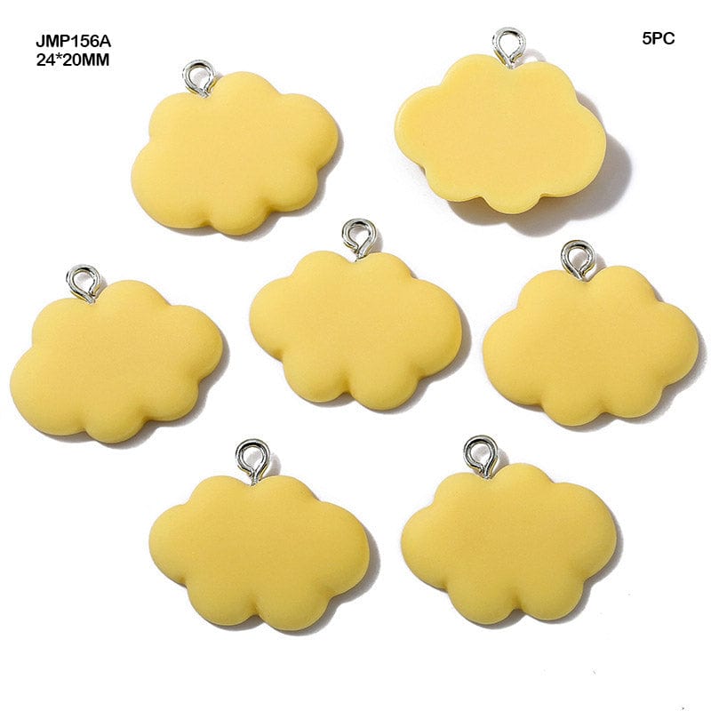 MG Traders 1 Jewellery Jmp156A Cloud Flower Pendants Yellow 24*20Mm 10Pc