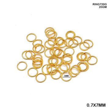 Jump Ring 0.7X7Mm 20Gm Gold (Ring720G)